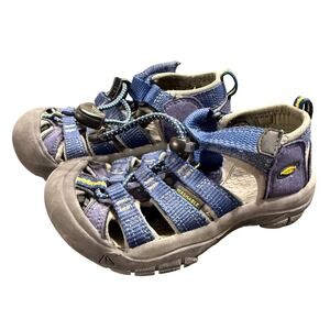 KEEN Newport H2 Sandals Kids Size 9 Blue Washable Water Hiking‎ Shoes Outdoor